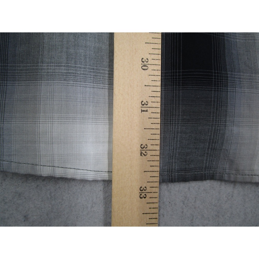 Pendleton Frontier Mens XXL Western Snap Shirt Ombre Plaid Grey Black Rancher - Picture 8 of 11